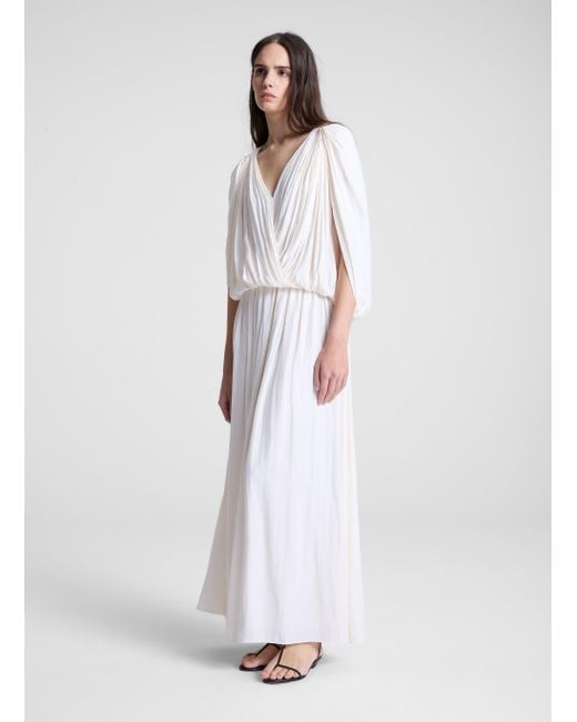 A.L.C. White Vivian Caped Top