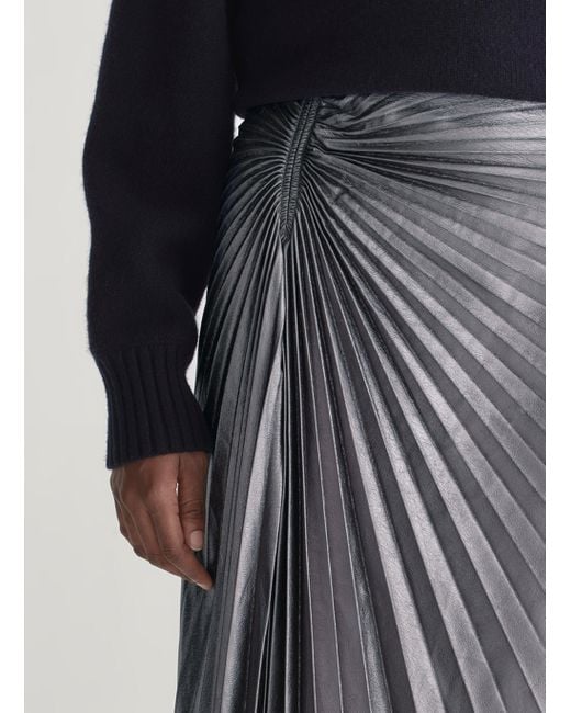 A.L.C. Black Tracy Metvegan Leather Skirt