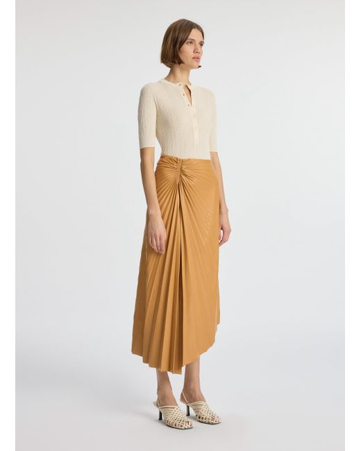 A.L.C. White Tracy Vegan Leather Skirt
