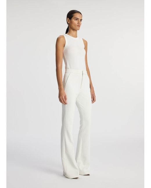 A.L.C. White Sophie Ii Stretch Tailored Pant