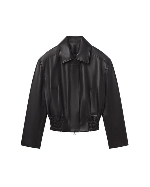 A.L.C. Gray Otto Leather Jacket
