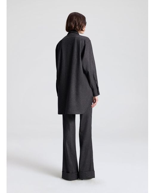 A.L.C. Gray Spence Wool Marled Top