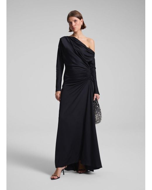 A.L.C. Black Piper Satin Gown