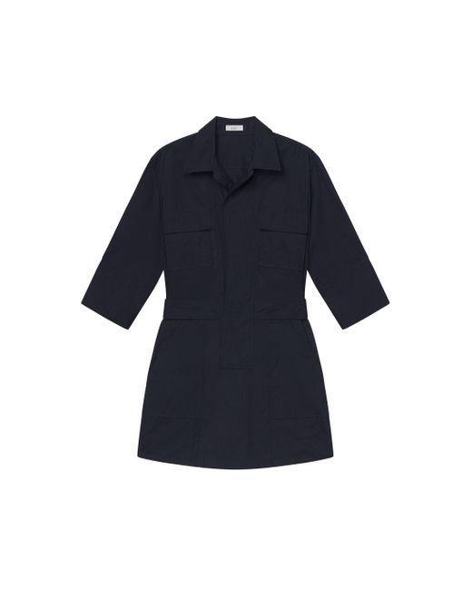 A.L.C. Blue Evan Mini Shirt Dress