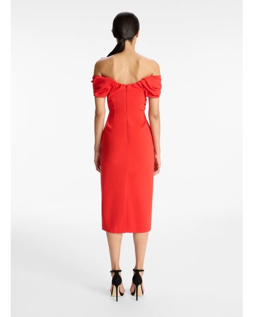 A.L.C. Red Nora Midi Dress