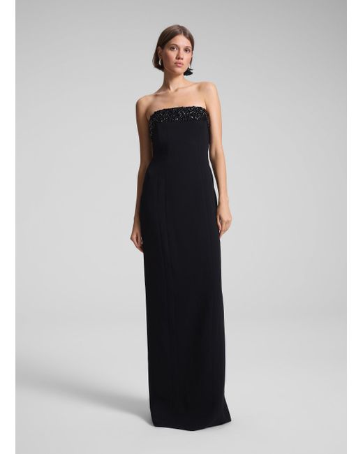 A.L.C. White Elizabeth Strapless Embellished Gown