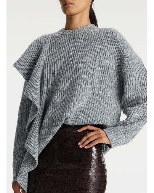 A.L.C. Gray Mabel Wool Cashmere Sweater
