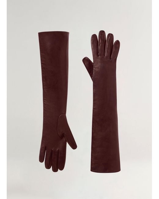 A.L.C. Brown Noah Leather Gloves