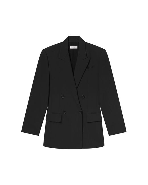 A.L.C. Black Calla Oversized Tailored Jacket