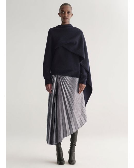 A.L.C. Black Tracy Metvegan Leather Skirt