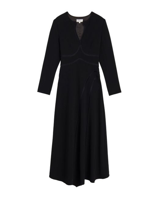 A.L.C. Black Xenia Midi Dress