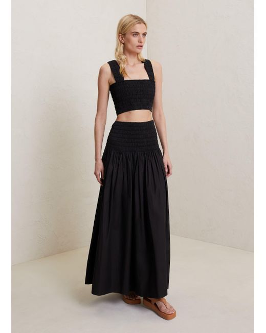 A.L.C. Black Catalina Cotton Skirt