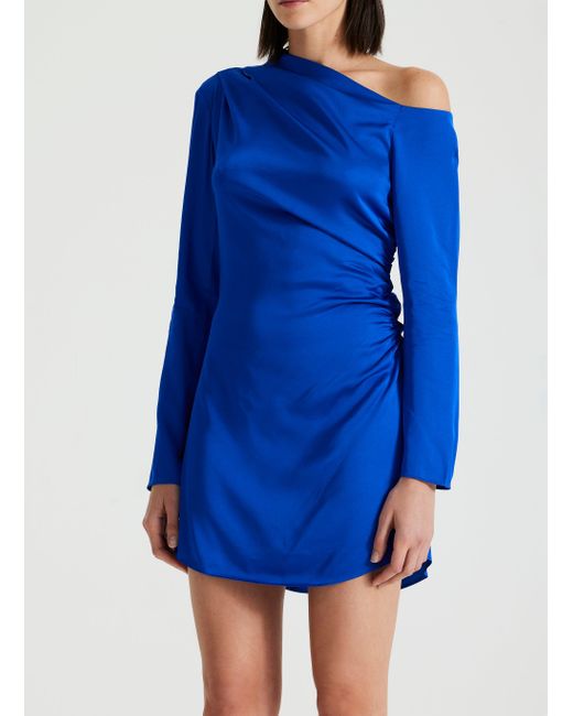 A.L.C. Blue Jamie Asymmetrical Dress