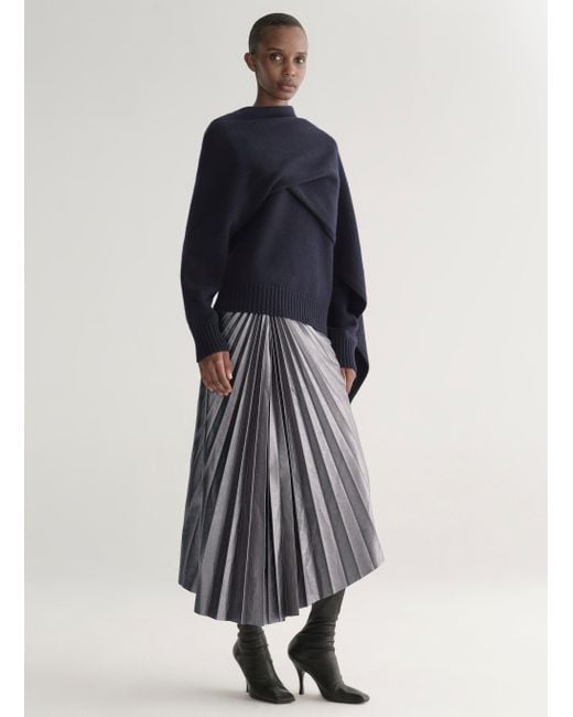 A.L.C. Black Tracy Metvegan Leather Skirt