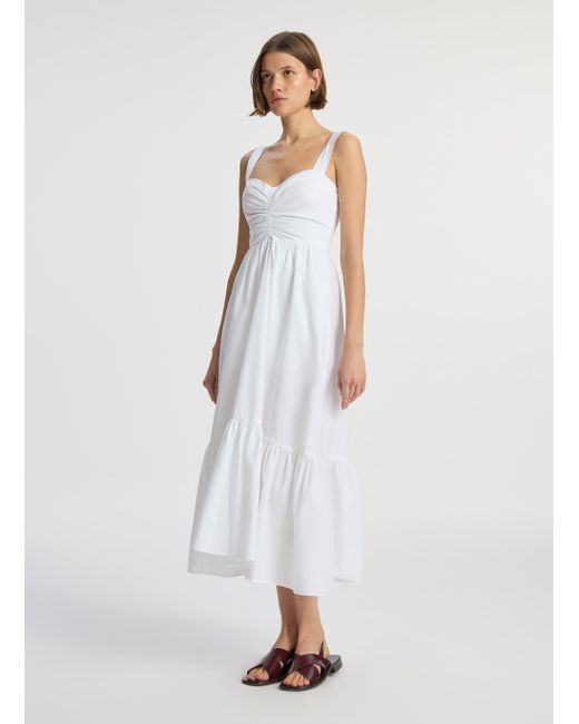 A.L.C. White Lilah Ii Cotton Midi Dress
