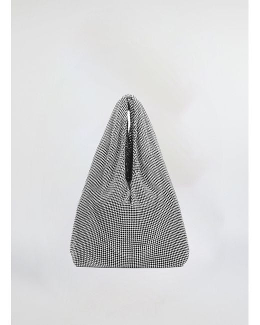 A.L.C. Gray Paige Metal Chain Mesh Bag