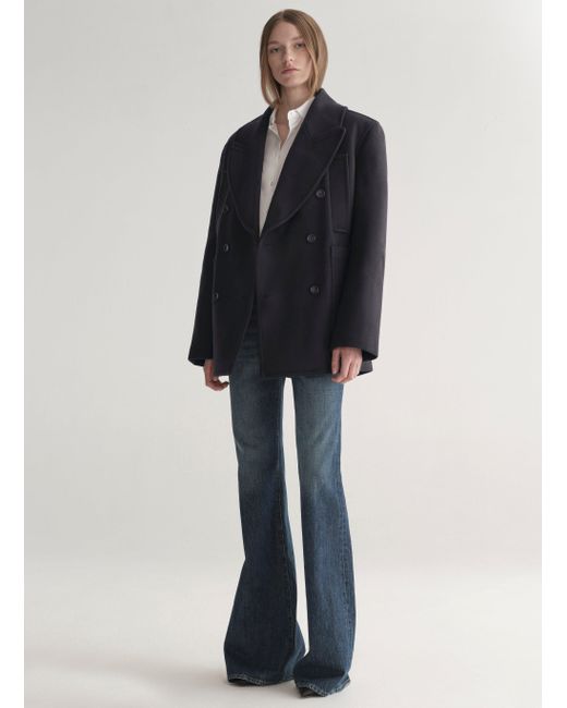 A.L.C. Black Rowan Oversized Wool Coat