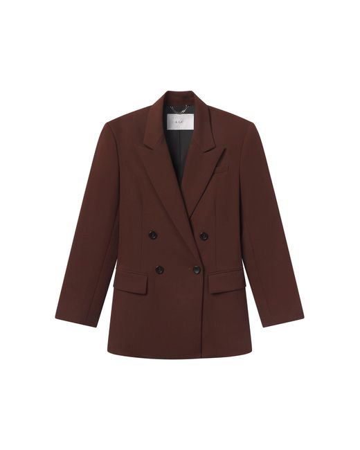 A.L.C. Brown Calla Oversized Tailored Jacket