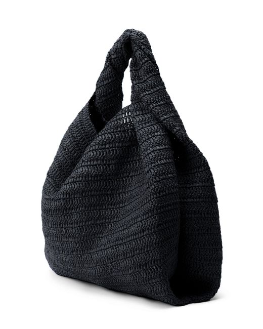 A.L.C. Black Gia Raffia Bag