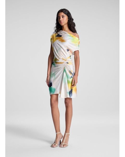A.L.C. Poppy Satin Mini Dress in White | Lyst