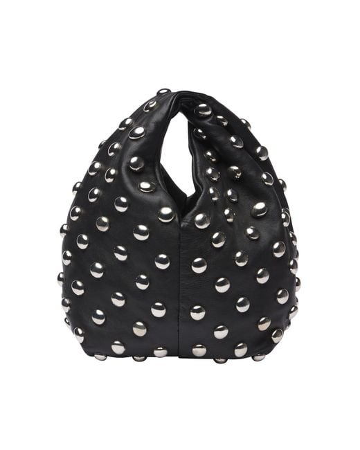 A.L.C. Black Simone Studded Leather Bag