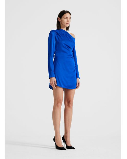 A.L.C. Blue Jamie Asymmetrical Dress