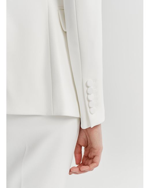 A.L.C. White Elza Stretch Tailored Jacket