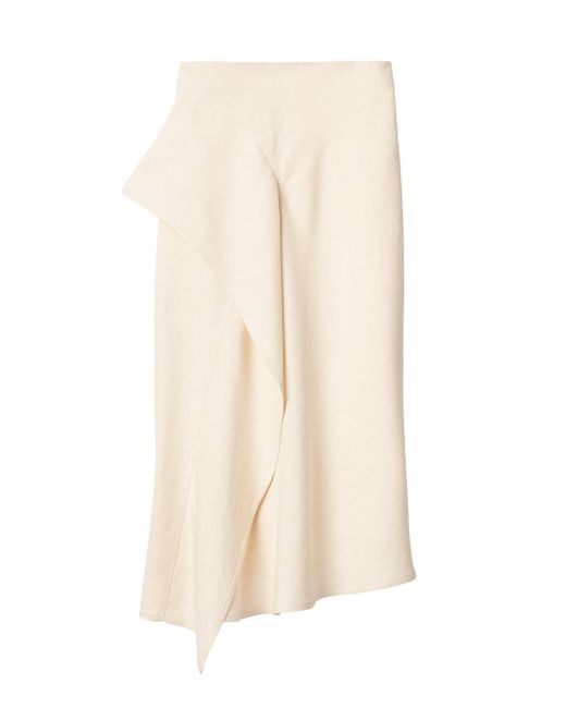 A.L.C. Natural Lia Linen Midi Skirt