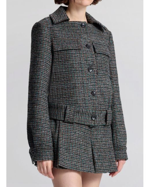 A.L.C. Gray Chase Tweed Jacket