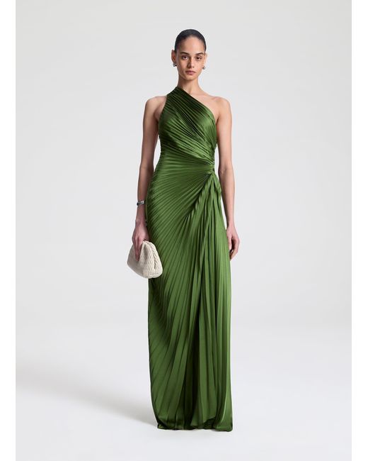 A.L.C. A. L.C. Lara Pleated One Shoulder Gown in Green | Lyst A.L.C. A. L.C. Lara Pleated One Shoulder Gown in Green | Lyst