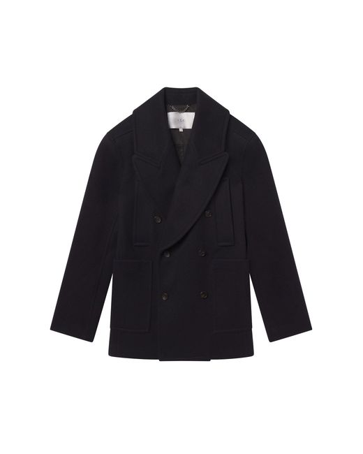 A.L.C. Black Rowan Oversized Wool Coat