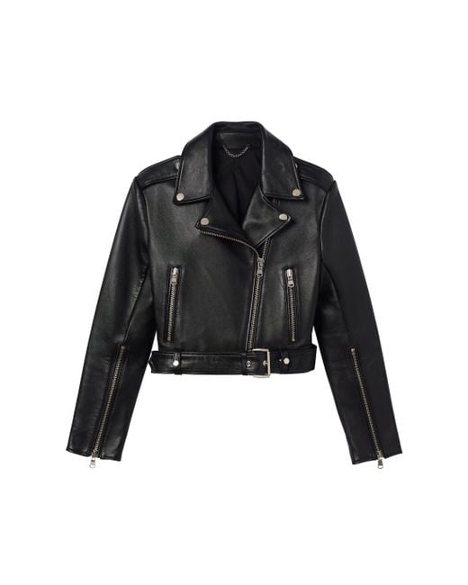 A.L.C. Black Monroe Leather Jacket