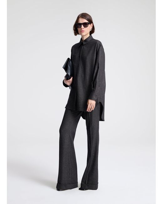 A.L.C. Gray Spence Wool Marled Top