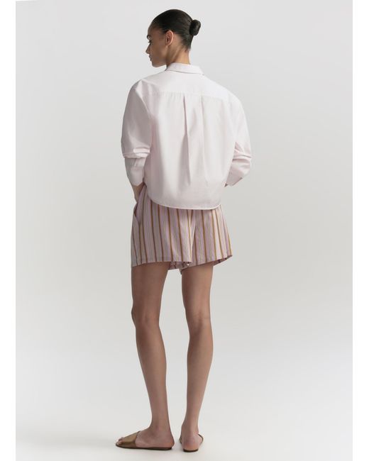 A.L.C. Multicolor Casey Striped Drawstring Short