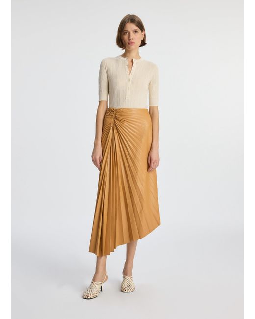 A.L.C. White Tracy Vegan Leather Skirt