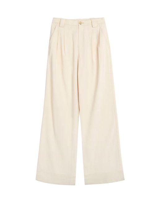 A.L.C. White Tommy Ii Stretch Linen Pant