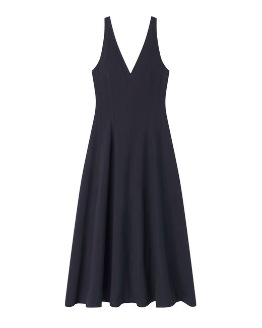 A.L.C. Women's Blue Clara Stretch Cotton Midi Dress - cobronx.com