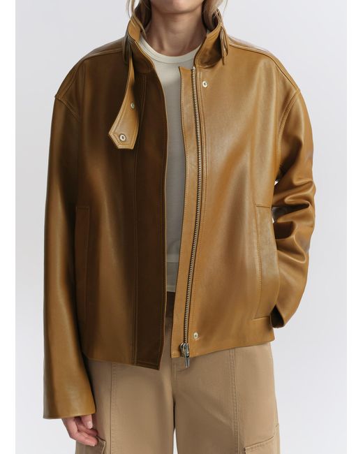 A.L.C. Brown Hudson Leather Jacket