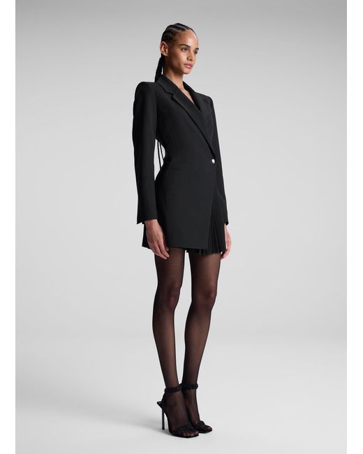 A.L.C. Callen Pleated Blazer Dress in Black | Lyst