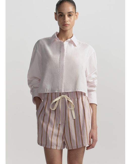 A.L.C. Multicolor Casey Striped Drawstring Short