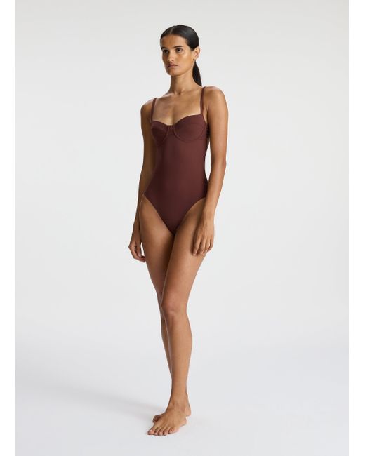 A.L.C. White Dylan Swimsuit