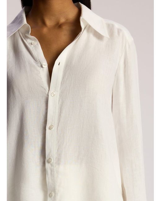 A.L.C. Natural Aiden Linen Shirt