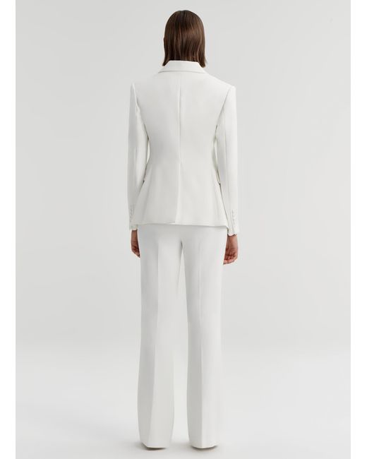 A.L.C. White Elza Stretch Tailored Jacket