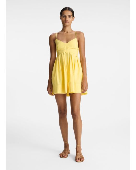 A.L.C. Yellow Leona Mini Dress