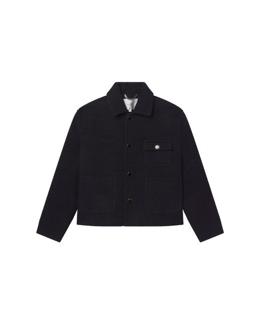 A.L.C. Black Ty Cotton Boucle Jacket