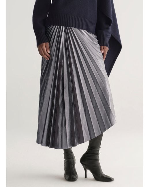 A.L.C. Black Tracy Metvegan Leather Skirt
