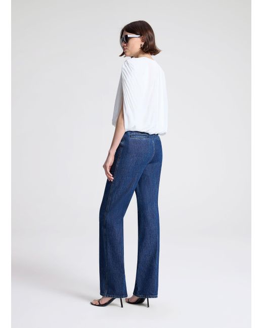 A.L.C. White Vivian Caped Top