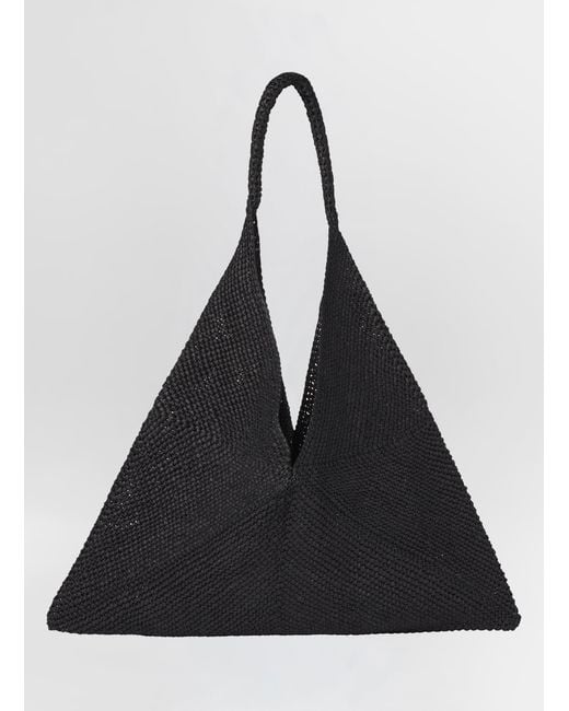A.L.C. Black Sid Raffia Bag