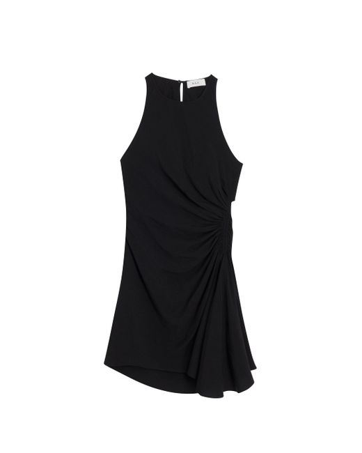 A.L.C. Black Rue Linen Mini Dress