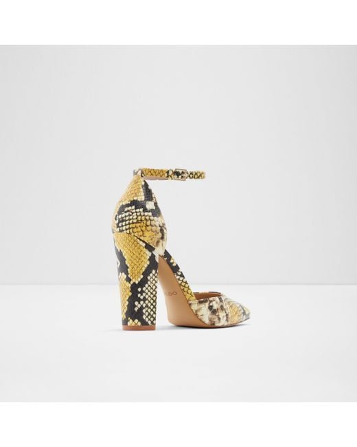 aldo yellow heels